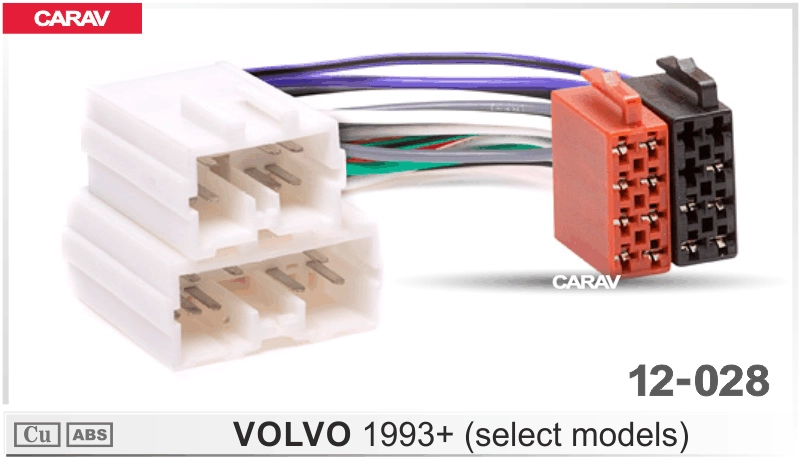 Переходник для магнитол ISO (CARAV 12-028) Volvo 1993+