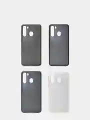 Чехол для Samsung A21 2020/A215F, пластиковый прозрачный матовый, стенка с бампером
