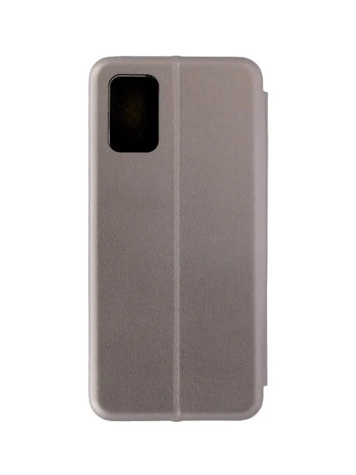 Серебряный чехол книжка для Samsung A02S, Самсунг А02s