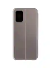 Серебряный чехол книжка для Samsung A02S, Самсунг А02s