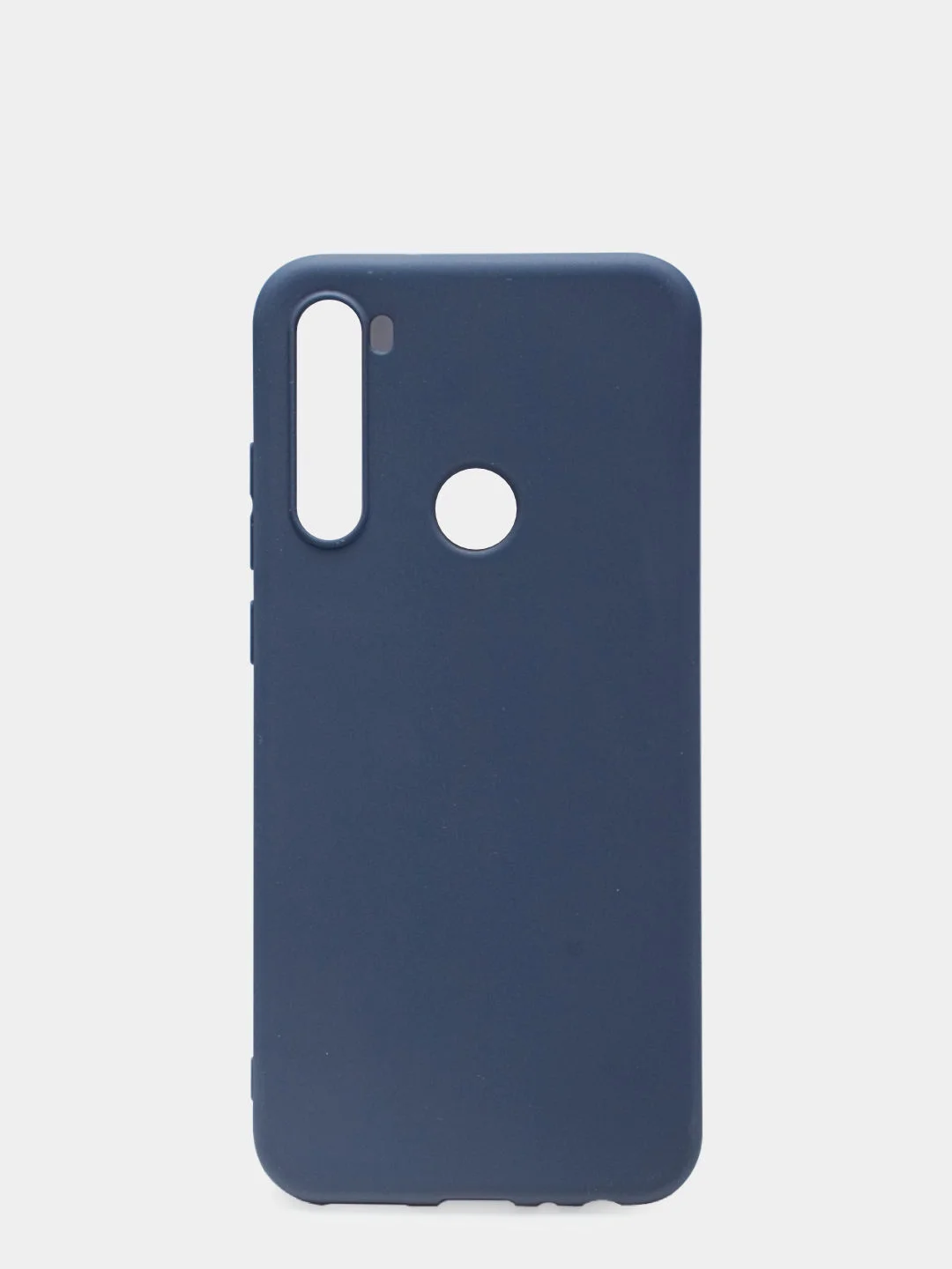Синий чехол для Xiaomi Redmi Note 8T силиконовый матовый однотонный