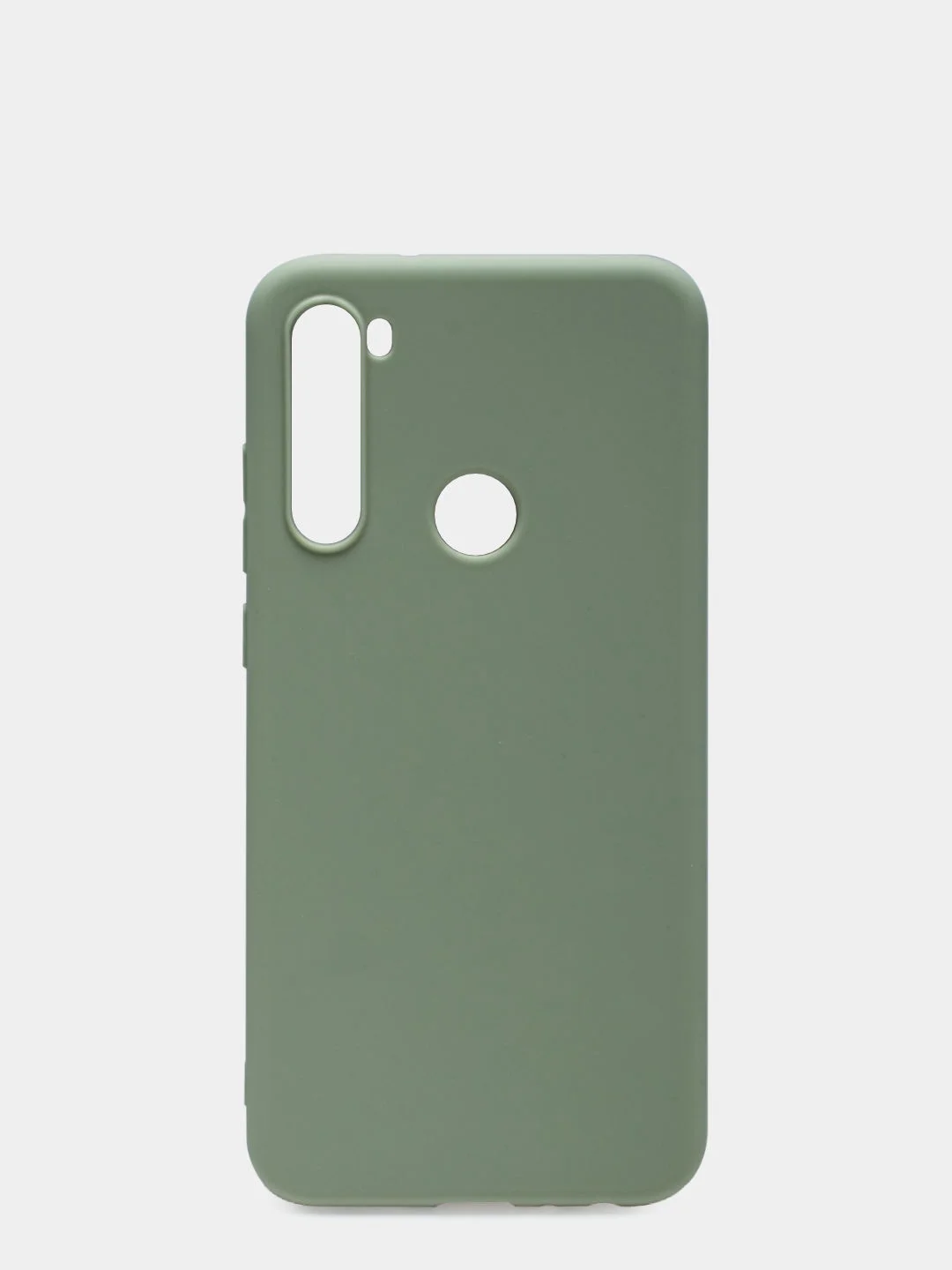 Оливковый чехол для Xiaomi Redmi Note 8T силиконовый матовый однотонный