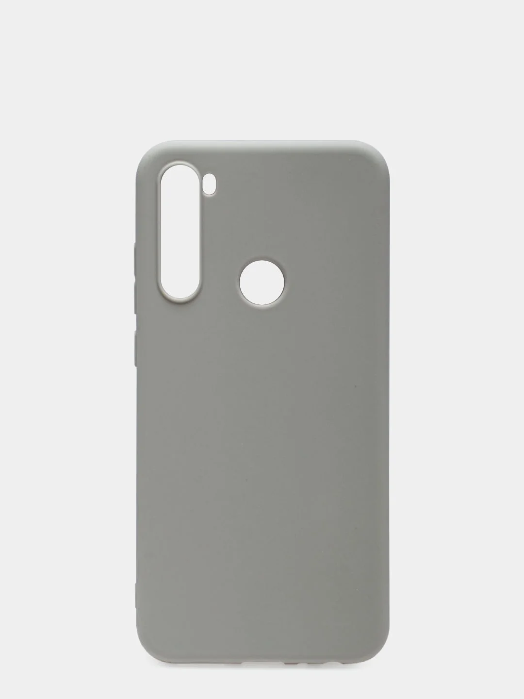 Серый чехол для Xiaomi Redmi Note 8T силиконовый матовый однотонный