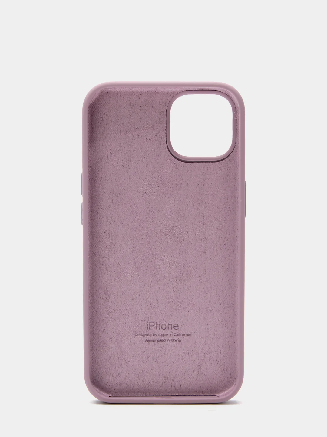 Сиреневый чехол Silicone Case для iPhone 13 с закрытым низом