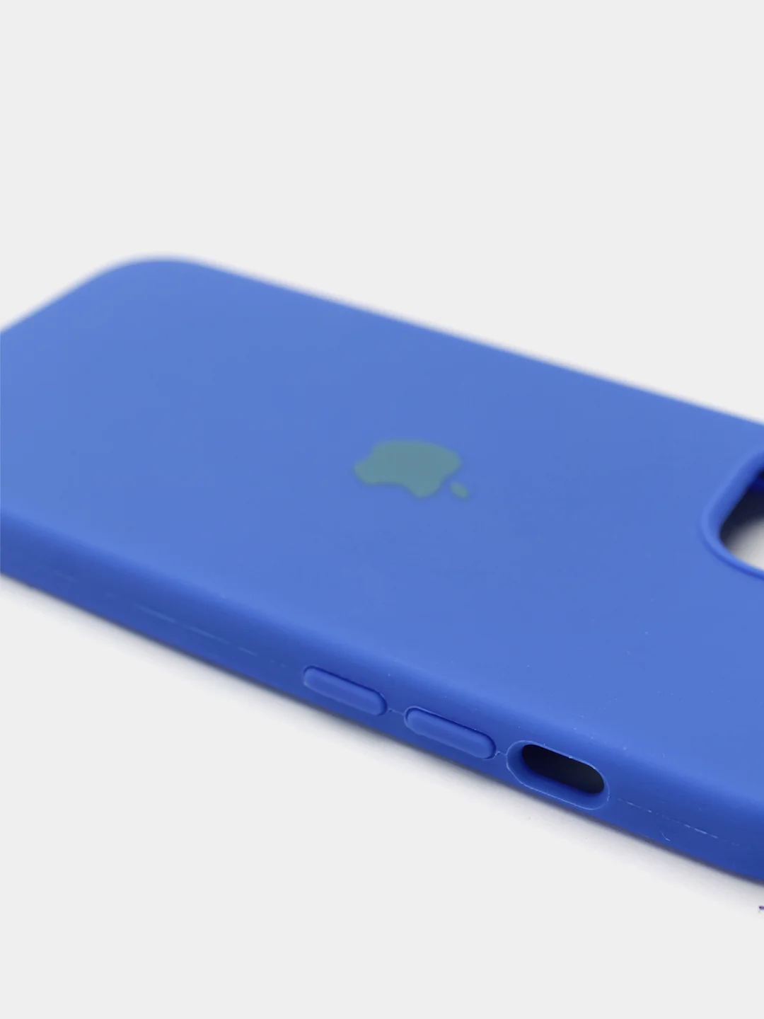 Индиго чехол Silicone Case для iPhone 13 с закрытым низом