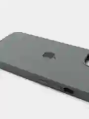 Тёмно-серый чехол Silicone Case для iPhone 13 с закрытым низом