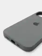 Тёмно-серый чехол Silicone Case для iPhone 13 с закрытым низом