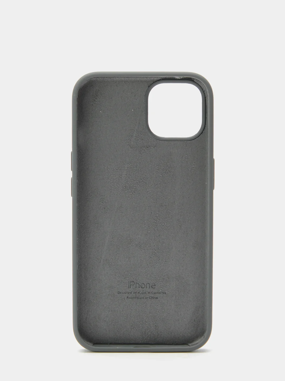 Тёмно-серый чехол Silicone Case для iPhone 13 с закрытым низом