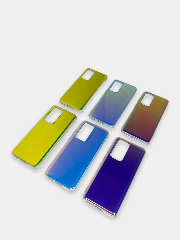 Чехол Huawei P40, P40 Pro, Хуавей П40 (Про) полупрозрачный зеркальный с оттенками хамелеон