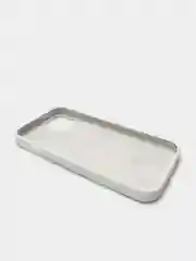 Белый чехол Silicone Case для iPhone 13 с закрытым низом