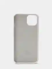 Белый чехол Silicone Case для iPhone 13 с закрытым низом