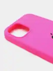 Фуксия чехол Silicone Case для iPhone 13 с закрытым низом