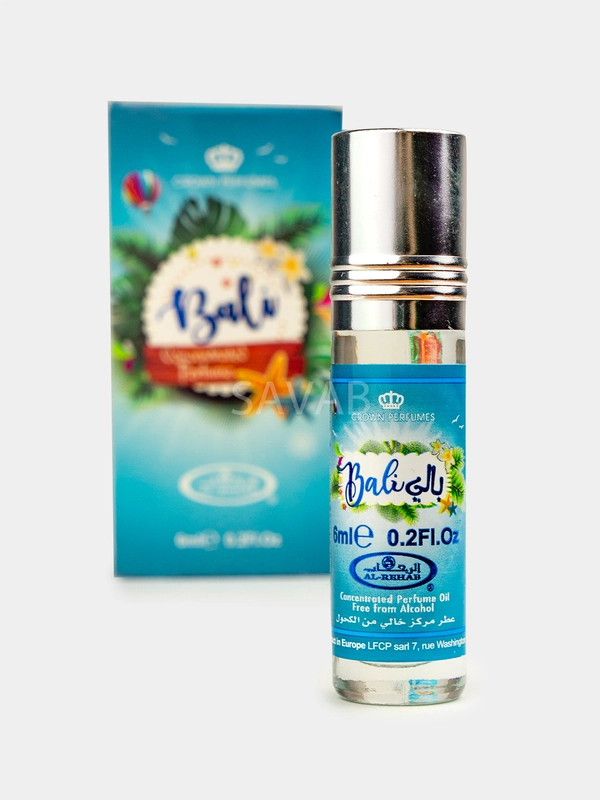 Aрабские масляные духи Al Rehab,Аль Рехаб, Bali,Бали,Женский, Восточный, Парфюм, ОАЭ, 6 мл