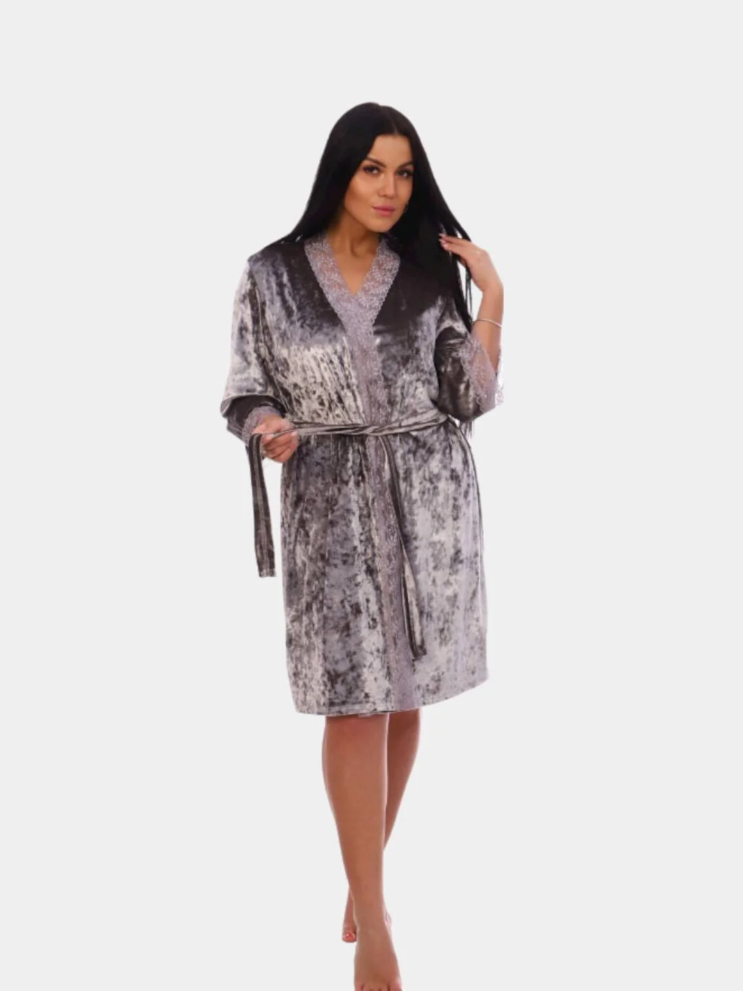 Серый комплект одежда для дома Малахит lovetex.store