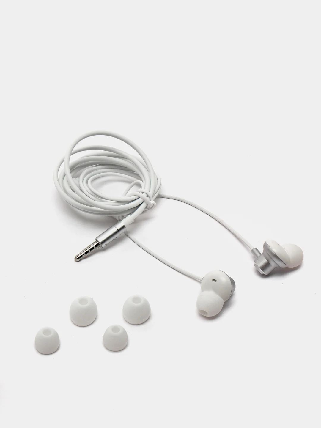 Серебряный наушники с микрофоном Hoco M44, 3,5 мм Jack