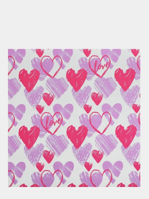 Бумага упаковочная Love, крафтовая, 50 х 70 см