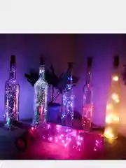 Белый гирлянда-пробка для бутылки