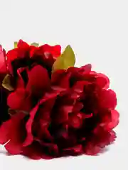 Белый цветы  искусственные пион
