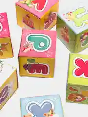 Кубики Азбука, 12 шт., по методике Монтессори