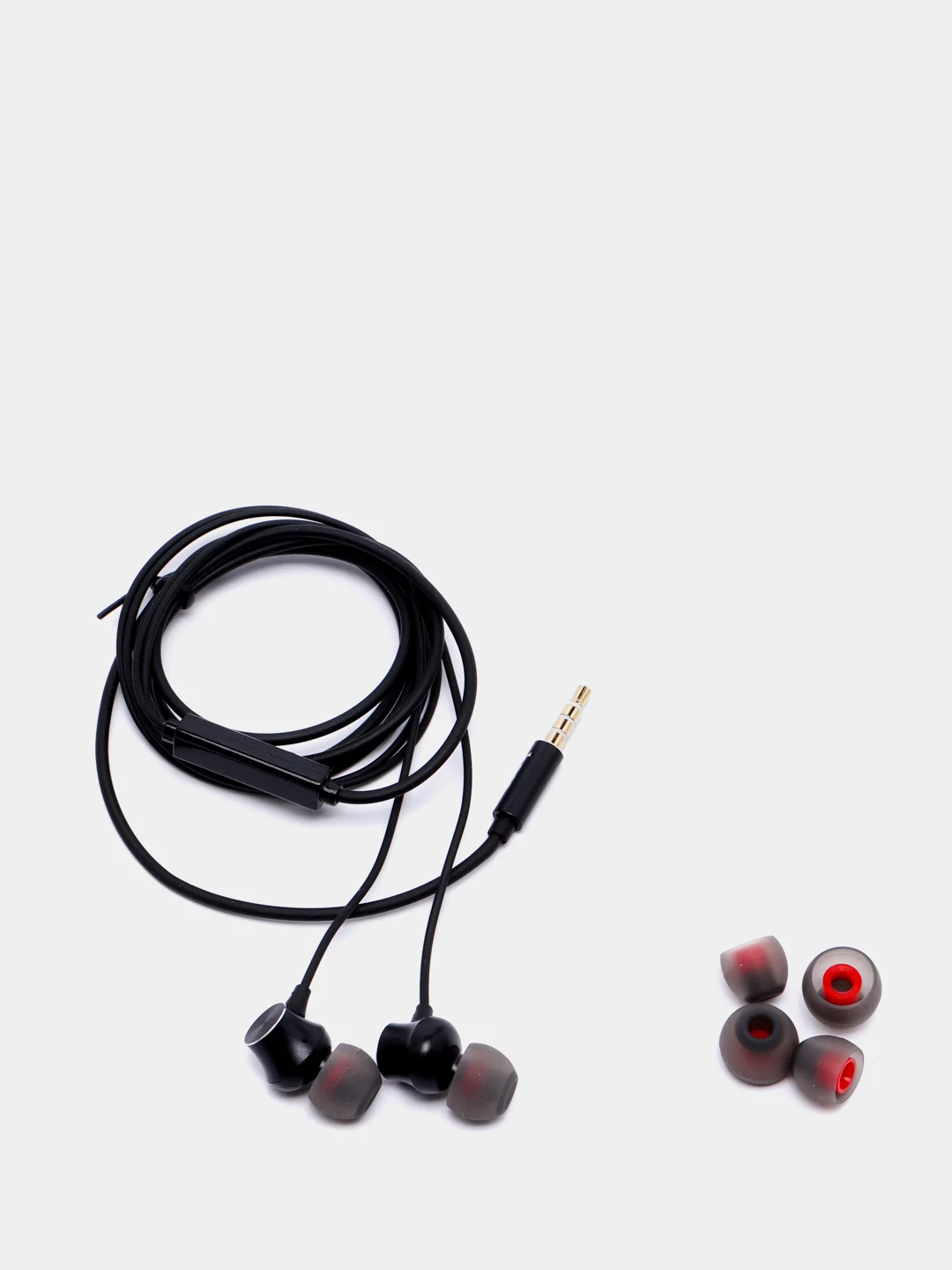 Черный наушники с микрофоном Hoco M51, металлический корпус, 3.5 mm Jack