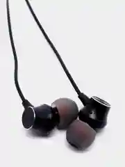 Черный наушники с микрофоном Hoco M51, металлический корпус, 3.5 mm Jack