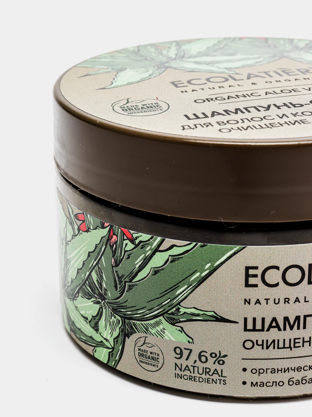 Шампунь-скраб для волос и кожи головы Очищение и Детокс Ecolatier Green 300 г