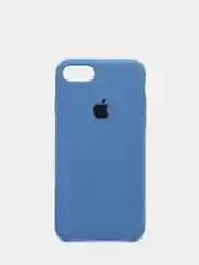Синий меланж чехол Silicone Case для iPhone 7, 8, SE2, iPhone Se2 2020, с логотипом