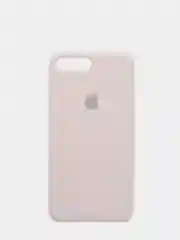 Бежевый меланж чехол Silicone Case для iPhone 7, 8, SE2, iPhone Se2 2020, с логотипом