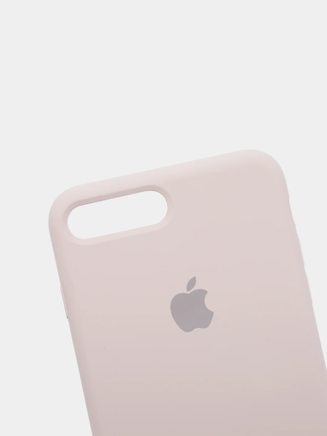 Бежевый меланж чехол Silicone Case для iPhone 7, 8, SE2, iPhone Se2 2020, с логотипом