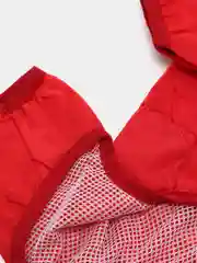 Красный комбинезон-дождевик с капюшоном для собак