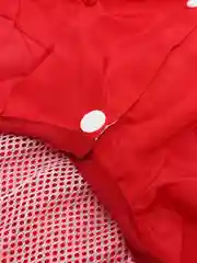 Красный комбинезон-дождевик с капюшоном для собак