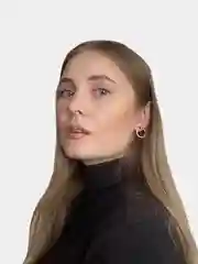 Серьги круглые