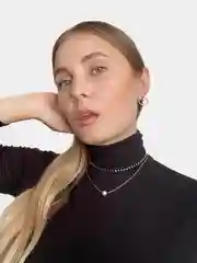 Серьги круглые