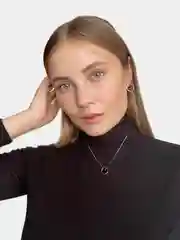 Серьги круглые