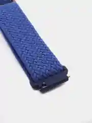 Синий плетеный нейлоновый ремешок монобраслет с регулировкой для Xiaomi Huawei Samsung 20 22 мм
