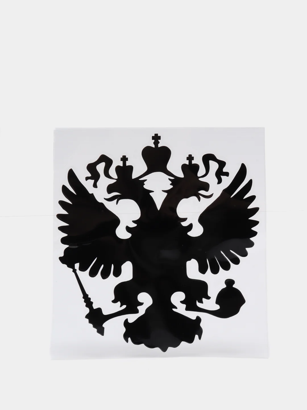 Черный наклейка герб России
