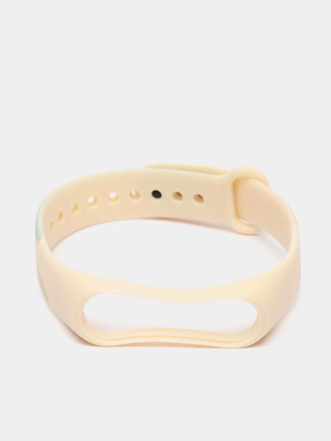 Голубой ремешок с принтом для Xiaomi Mi Band 3 / 4 / 5 / 6 силиконовый
