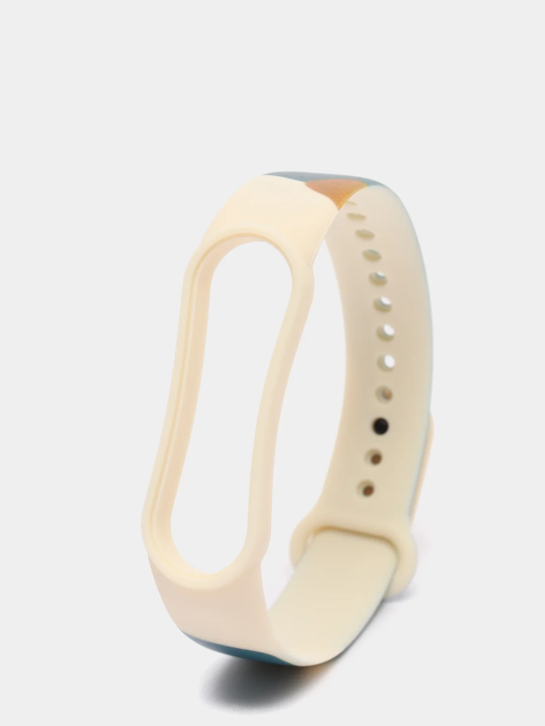 Темно-синий ремешок с принтом для Xiaomi Mi Band 3 / 4 / 5 / 6 силиконовый