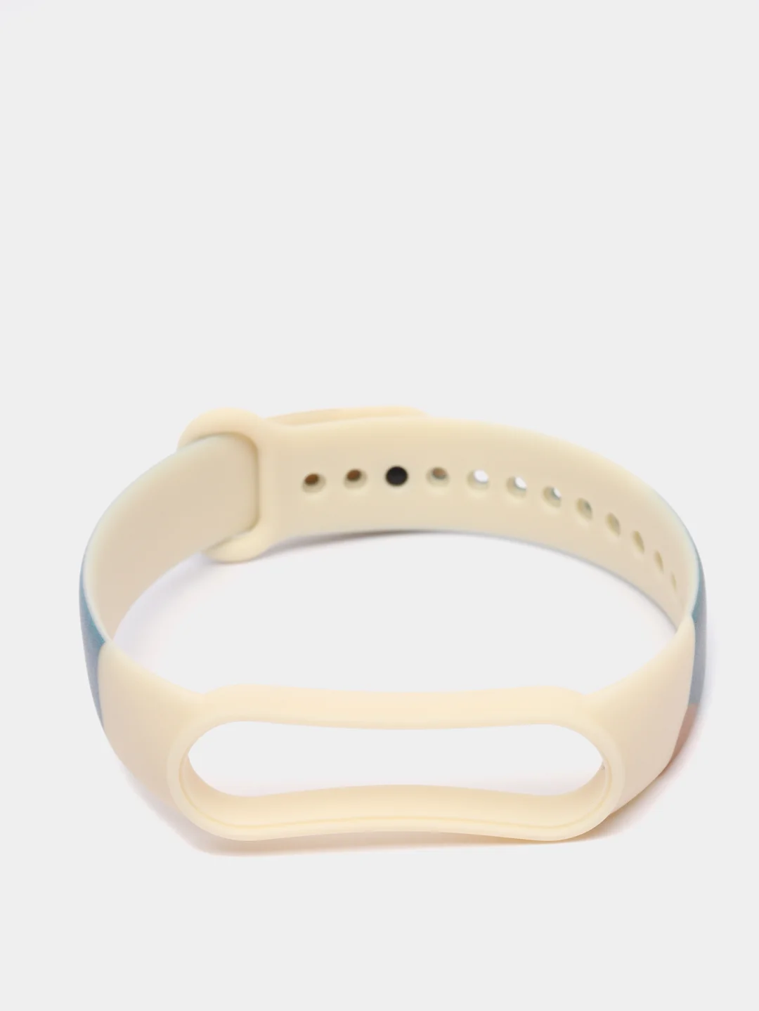 Темно-синий ремешок с принтом для Xiaomi Mi Band 3 / 4 / 5 / 6 силиконовый