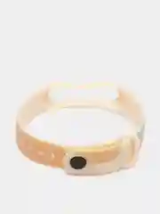 Бежевый ремешок с принтом для Xiaomi Mi Band 3 / 4 / 5 / 6 силиконовый