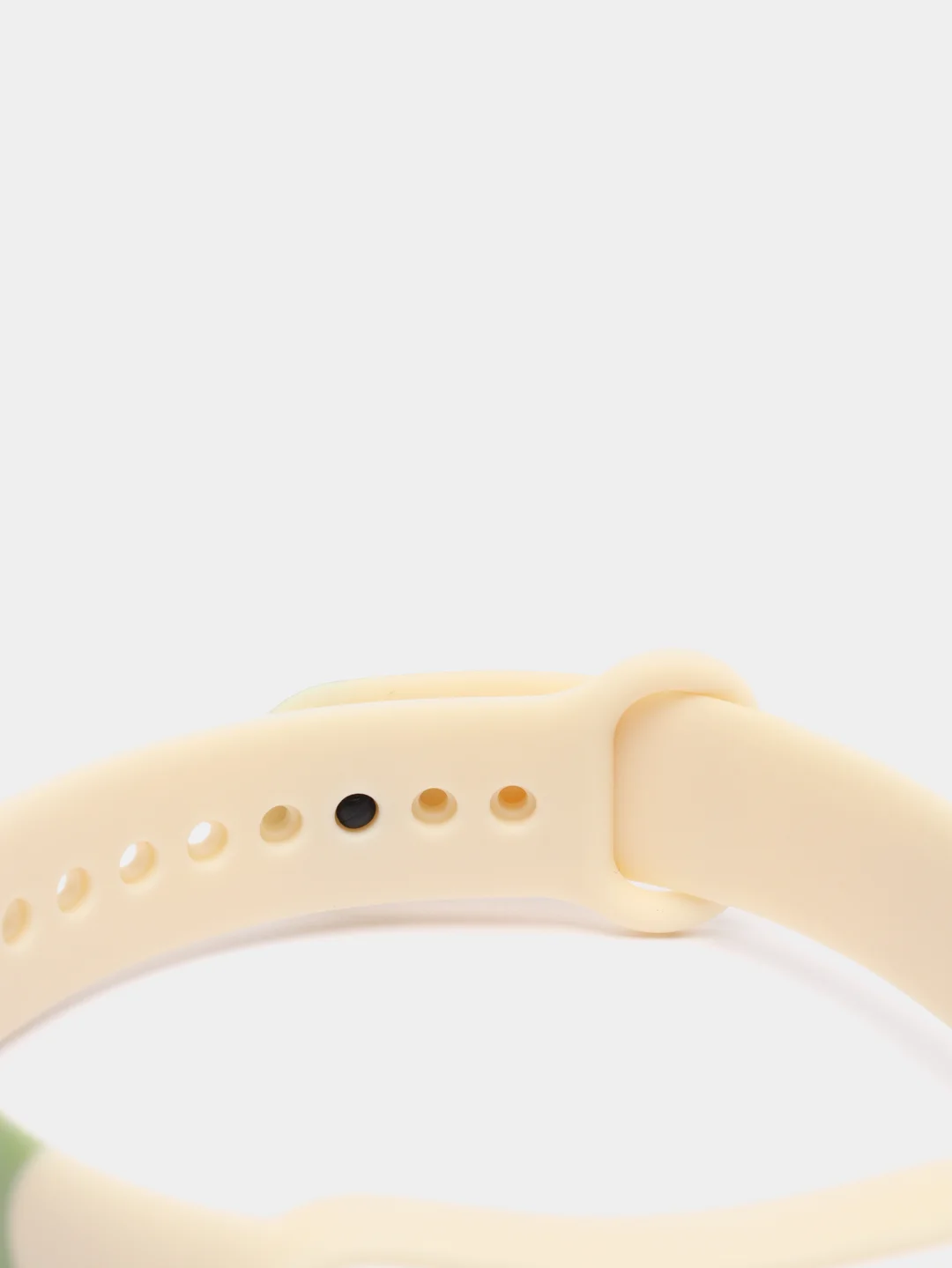 Зелёный хаки ремешок с принтом для Xiaomi Mi Band 3 / 4 / 5 / 6 силиконовый