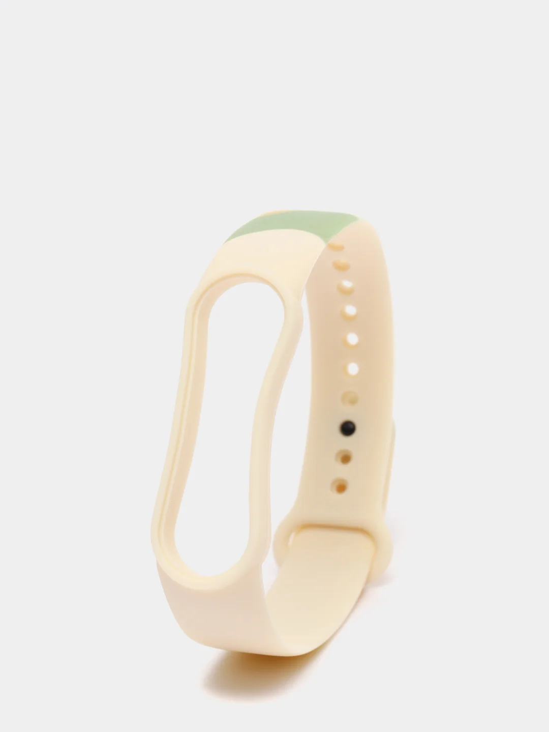 Зелёный хаки ремешок с принтом для Xiaomi Mi Band 3 / 4 / 5 / 6 силиконовый