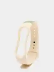 Зелёный хаки ремешок с принтом для Xiaomi Mi Band 3 / 4 / 5 / 6 силиконовый
