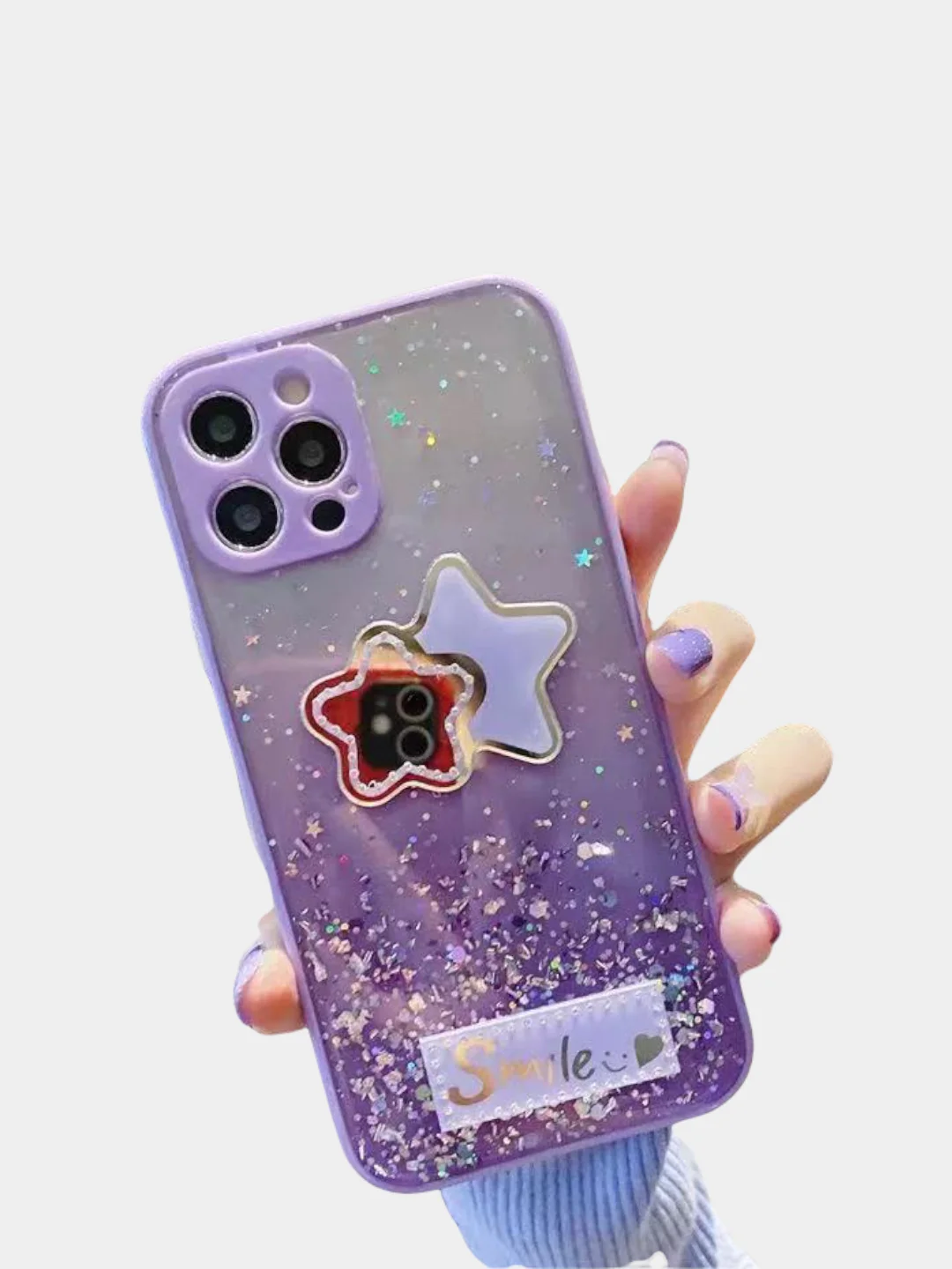 Фиолетовый чехол для iPhone 11 12 13 Pro пластиковый айфон про