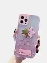 Розовый чехол для iPhone 11 12 13 Pro пластиковый айфон про