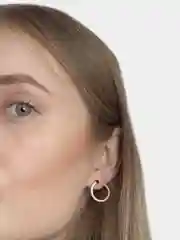 Серьги круглые