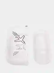 Небесно-голубой прозрачный пластиковый чехол для Apple Airpods Pro