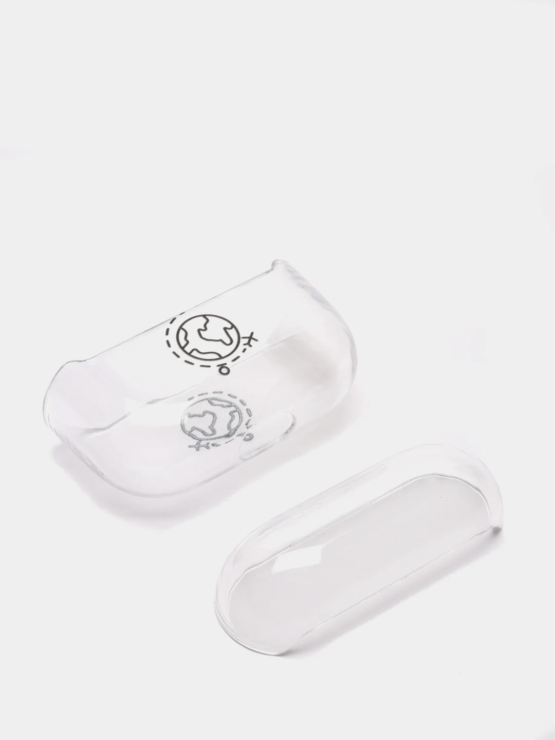 Зеленый прозрачный пластиковый чехол для Apple Airpods Pro
