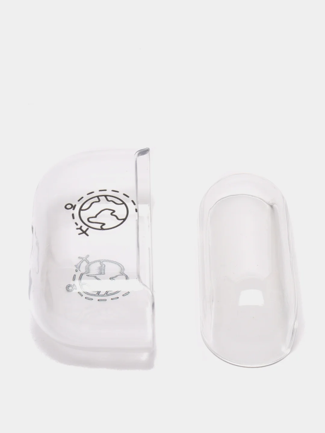 Зеленый прозрачный пластиковый чехол для Apple Airpods Pro