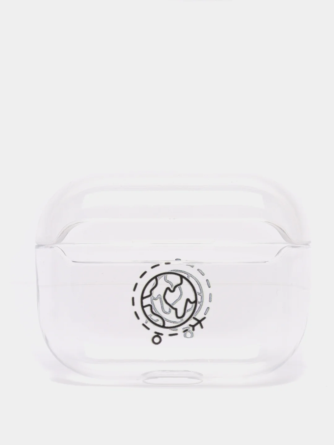 Зеленый прозрачный пластиковый чехол для Apple Airpods Pro